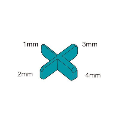 KLINY DYSTANSE GLAZURNICZE MULTI 1, 2, 3, 4 MM 50 SZT. BIHUI