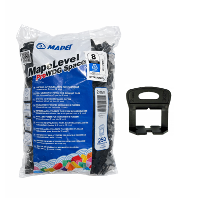 KLIPSY DO PŁYTEK MAPEI MAPELEVEL PRO WDG 2,0MM 250SZT.
